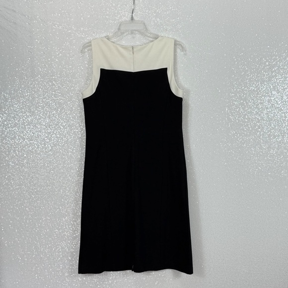 Talbots Black and White Sleeveless Dress/ Sheath NWT Size 8 petite Bust - Picture 3 of 13